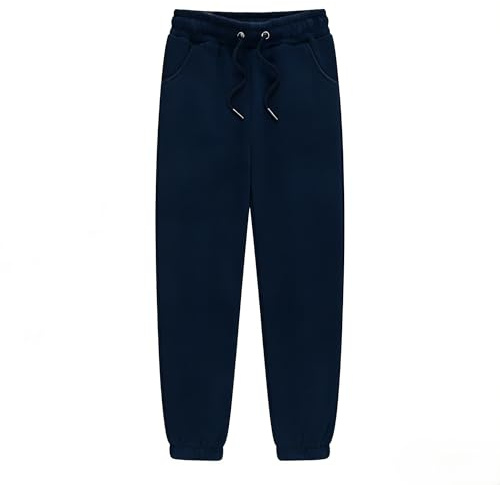MIXLAC Boys Fleece Jog Pants Kids School PE Joggers Warm Sports Trousers Winter Bottoms Sweatpants