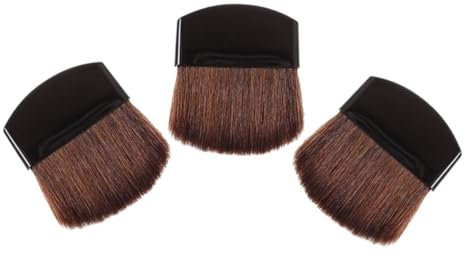 Ipetboom 3stücke Puder Pinsel Für Gesicht Make-up Inklusive Foundation-pinsel Und Schwamm-applikator Für Puder Mit Kunststoff-griff Für Reisen Und Alltag