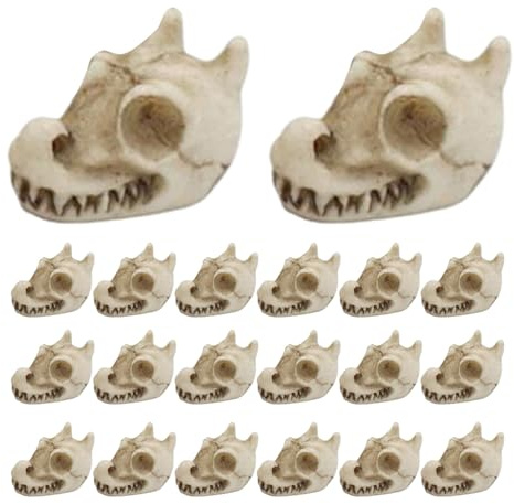 Decorative Stones for Vases, Vase Filling Stones, Twenty Polished Dragon Skull Design Accessories for Garden, Landscaping, Indoor, Outdoor
