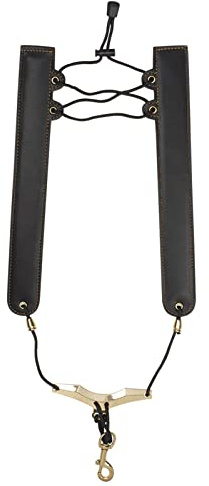 ASHLUYAK Saxophon-Schultergurt, bequemer Saxophon-Nackengurt, Saxophon-Halter, Saxophon-Gurt für Saxophon, Altsaxophon, Sopran, Klarinette