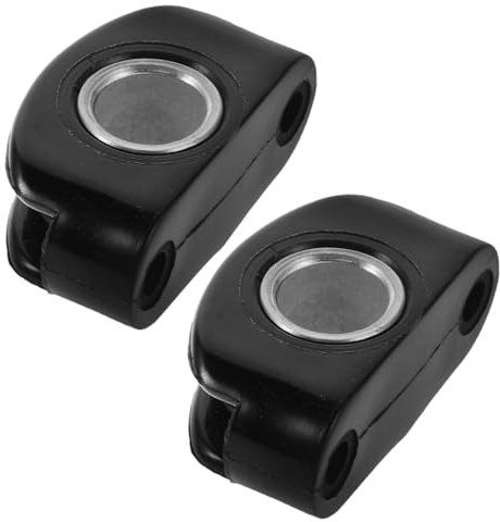 Yardwe 2 Piezas Guía de Cable de Yates Abrazadera de Clip de Cuerda de Alambre Guía de Cable para Botes Partes del Barco Acero Inoxidable Negro