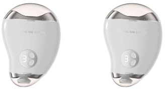 Juego de 2 esmaltes de uñas eléctricos automáticos para niños, mujeres, hombres, personas mayores, color blanco, 4.1 x 2.9 x 1.25 pulgadas