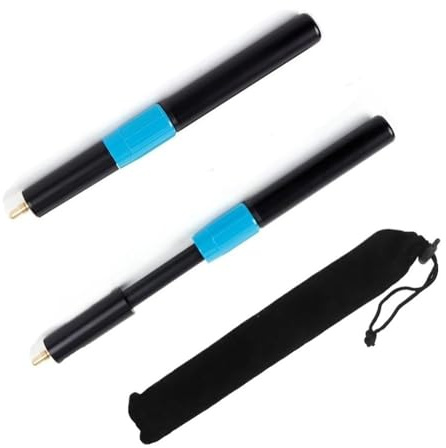 LOCKLGFMCZ 1 st ultralätt poolköförlängare teleskopisk förlängning biljard for snookerköförlängningsdel professionella biljardtillbehör Pool Accessories(1PC 8inch Blue)