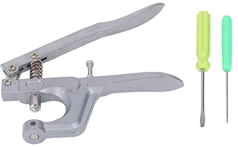 NDSTDCG Kit di Strumenti per pinze per Occhielli per Racchette da Badminton, pinze a Scatto Professionali con punteruolo e cacciavite, pinze a Mano in Alluminio per Sostituzione e