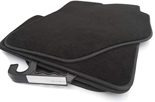 kh Teile Fußmatten passend bei Volvo 850 (1991-1996) Velours Autoteppich Original Qualität 4-teilig Schwarz