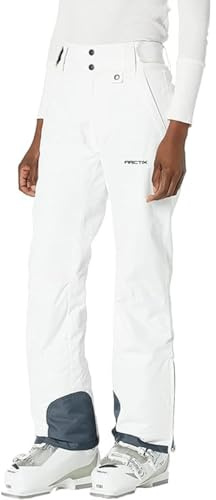 ARCTIX Pantaloni da Neve isolati da Donna, Bianchi, S (4-6) 68,6 cm Short