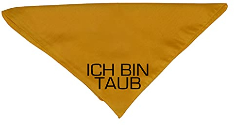 Hundehalstuch Ich bin Taub Deaf Tauber Hund für taube Hunde