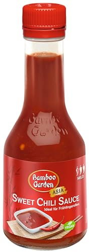 Bamboo Garden - Sweet Chili Sauce | 200 ml in der Glasflasche | Hervorragend zu Frühlingsrollen oder gegrilltem Fleisch