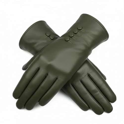 Damen Echtes Weiches Leder Handschuhe Vollständig Gefüttert