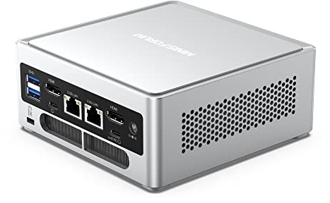 MINISFORUM NAB6 Lite Mini PC Core i5-12600H(12C/16T, up to 4.5 GHz) Desktop Computer 16GB RAM 1TB SSD, 2xHDMI + 2xUSB-C 4K@60Hz Outputs, 2x2.5G LAN, 4xUSB3.2, Iris Xe Graphics Mini PC