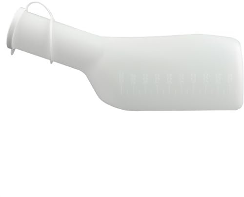 BAMFY Urinflaschen for Männer Auslaufsicherer Nächtlicher Gebrauch, 1000 Ml Urinflasche Männer Mit Deckel, Tragbar Urinflasche for Unterwegs for Krankenhaus Fahren