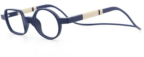 DIDINSKY Lesebrille mit Magnet und Anti-Blaulicht-Filter. Magnetische Lesebrille mit Sehstärke für Männer und Frauen und entspiegelten Gläsern - DIKRIK (Indigo, 1.5, x, DALI)