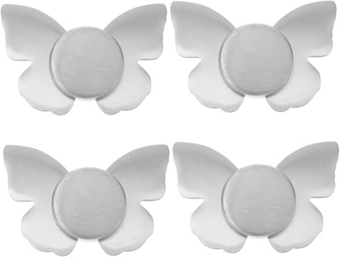 IMIKEYA 4 Stück Windfester Tischdeckenanhänger Edelstahl Tischtuchklammern Edelstahl Tischtuchhalter Magnetische Tischdeckenbeschwerer Tischtuch Clips Stein Uhrenabdeckung Rostfreier Stahl