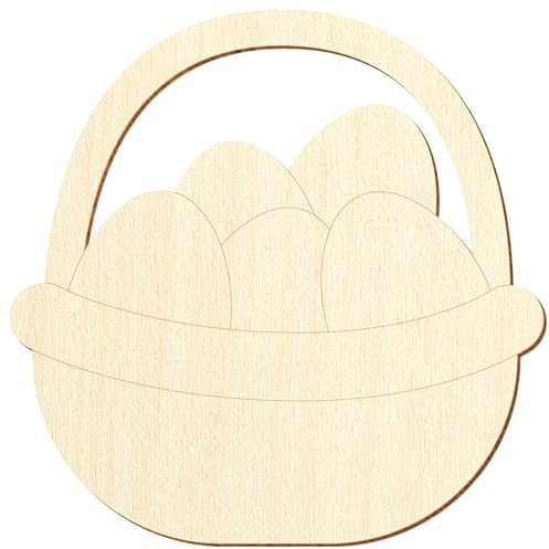 Holz Osterkorb - Zuschnitt 3-50cm Deko Basteln, Größe:24cm, Pack mit:25 Stück
