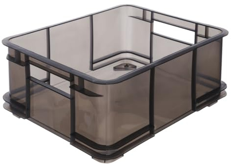 Caja de almacenamiento EURO-BOX, colección Bruno ECO, tamaño L, 43x35x17,5, Gris translúcido