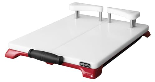 BOSKA Cheese-O-Matic Red – Premium Käseschneidemachine - Professionelle Käsewerkzeuge - Für Hartkäse wie Gouda und Cheddar - Käseschneider mit Draht - Kompakt - Ersatzdrähte - Rutschfest