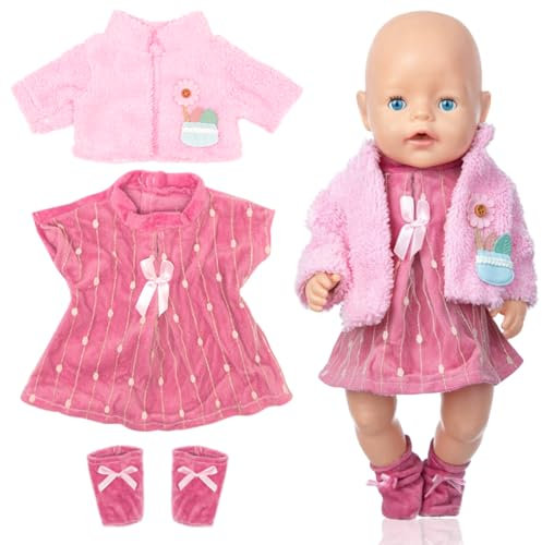 Vestiti per Bambole New Baby Doll e Cicciobello - Abiti per Bambolotti 35-45CM - Accessori per Ragazze e Ragazzi (Non Include Bambola)