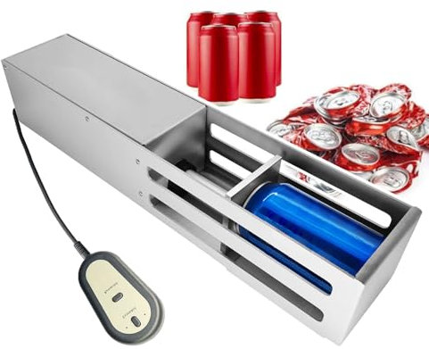 pedenencelia Electric Can Crusher,Automatic Can Crushers Recycling Cans,Aluminium Drinking Tin Can Recycle Tool,For Recycling 12oz 16oz Aluminum Cans, Applicable Beer Cans,Plastic Bottles,white