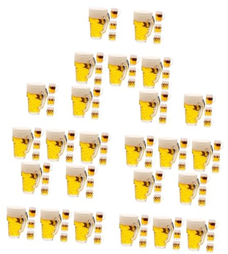 Ciieeo 5 Ensembles Pendentif Verre À Bière Petite Chope De Bière Décorations De Chopes À Bière Modèle De Tasse À Bière Chope De Bière Artificielle Accessoires Photo Plastique 4 Pièces * 5