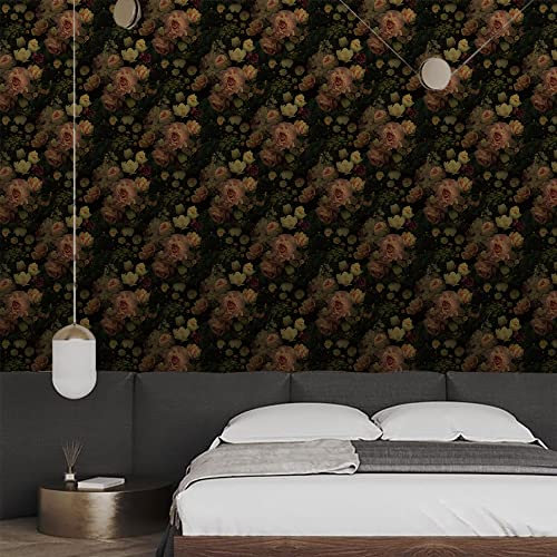 Klebefolie Möbel Retro Pink Schwarz Selbstklebende Folie Vinyl Selbstklebende Tapete Wasserdicht Möbelfolie Dekorative Wandtapete Wohnzimmer Schrank Tapeten 1P (40x250 cm)
