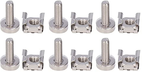 Tomantery M5 Käfigmuttern-Sortiment-Set, Metrisch, Mehrzweck-Vierkantloch, M5 X 20, Rackmontage mit Käfigschrauben, 50 Sets für Boot, Yacht, Wohnmobil