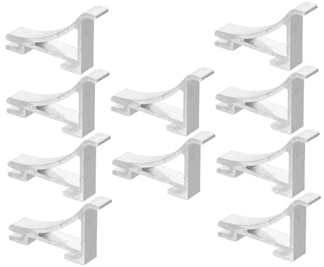 DIYEAH 10pcs Refrigerator Shelf Clips Replacement Fridge Door Clip Freezer Shelf Hooks for Fridge Storage
