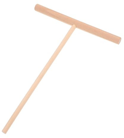 PartyKindom Wood Crepe Pancake Spreader Tool Wooden Dough Distributor Kitchen Utensil for Cooking and Baking for Home and Restaurant Use