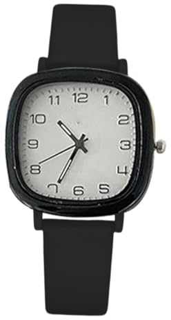 Damklocka - Damklockor | Mångsidiga armbandsur för kvinnor, fyrkantigt silikonband Lady Wristwatch med lättlästa smyckestillbehör för skola och barn, svart, riferimento alla descrizione