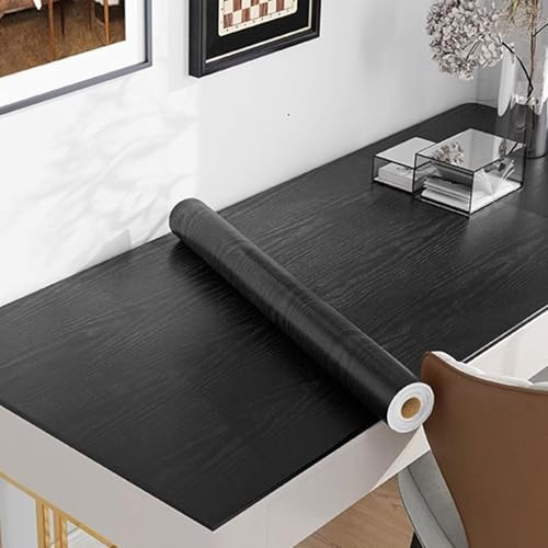 RUZINALOP Wood Vinyl Wrap Self Adhesive Wallpaper, Self-Adhesive Wood Look Wallpaper Waterproof PVC Furniture Foil for Tables & Kitchen Worktops, Scratch-Resistant Renovation(Holzfolie 003,120x300cm)