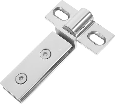 jojofuny Charnières Pivotantes Acier Inoxydable pour Porte de Douche Verre Double Trou Facile à Installer pour Porte Verre