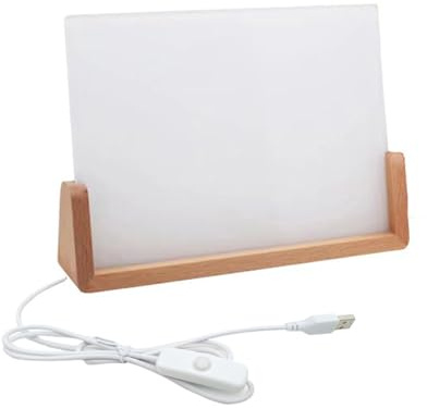 Limtula Sublimations-LED-Bilderrahmen aus Acryl mit warmer Farbe, heller Holzständer, Foto-Hitze-Pressmaschinen, Druck auf Acrylbild
