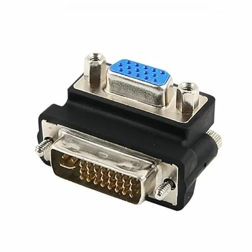 LPIQSPLK Adattatore VGA femmina Spina DVI-I Adattatore jack 24 + 5 a VGA Convertitore scheda grafica video HDTV for PC Proiettore HDTV(Straight)