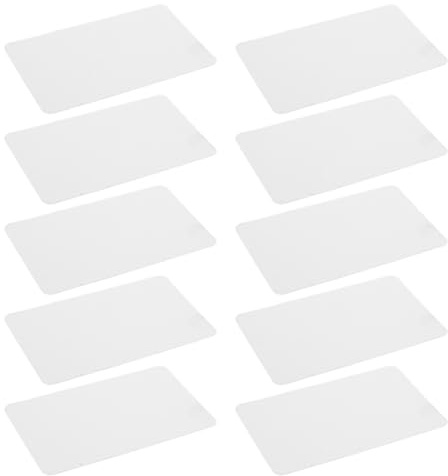Tarjeta de Limpieza Cr80 para Lector de Tarjetas, 10 Unidades | Blanco, Tejido Spunlace y Pvc, Paquete Sellado Individualmente, Fácil de Usar