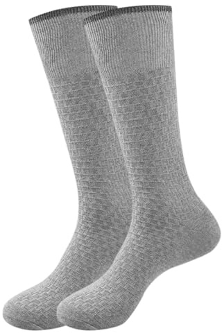 Generisch Calzini per costume tradizionale bavarese, per Oktoberfest, con pantaloni in pelle, 1 paio (39-50), grigio., 28-30cm