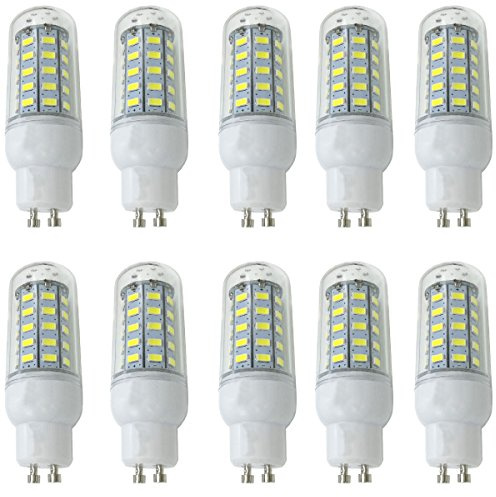 Aoxdi 10 Stück LED Strahler Lampe GU10 Sockel 7 Watt, Kaltweiß | 48 SMD 5730 LED GU10 Leuchtmittel Energiesparlampe 7W, AC220-240V