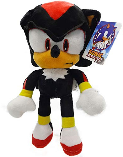 Sonic - Peluche Shadow The Hedgehog 11'80/30cm Colore Nero qualità Super Soft