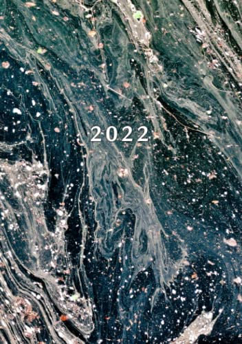 2022: A5 Kalender Planer | 1 Woche auf 2 Seiten | Jan - Dez Wochenplaner | Softcover Fluid Art | Kalenderbuch Terminkalender | Wochenkalender Terminplaner | Buchkalender | Jahresplaner Taschenkalender