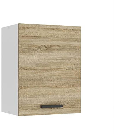 Belini Hängeschrank Küche, Küchenschränke SG. Breite 45 cm. Oberschrank mit 1 Tür, Küchenhängeschränke, Wandschrank Hängend, Sonoma-Eiche