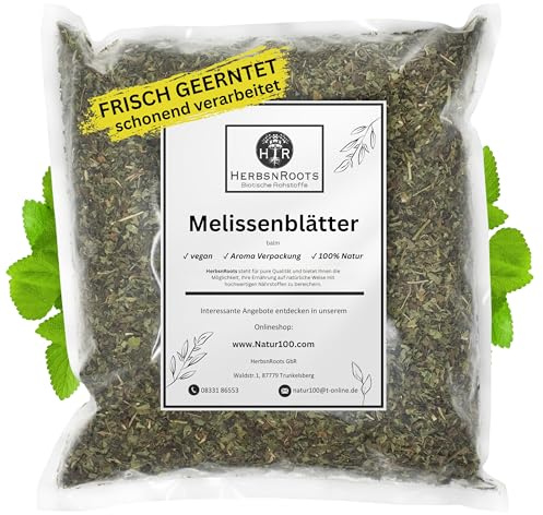Melissenblätter 1000g • Gleichgewicht • Erste Wahl • intensiver Geschmack • HerbsnRoots