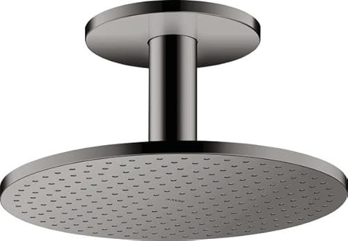 hansgrohe AXOR ShowerSolutions Kopfbrause 300 1jet, Deckenanschluss, 35301330, Farbe: Polished Black Chrome