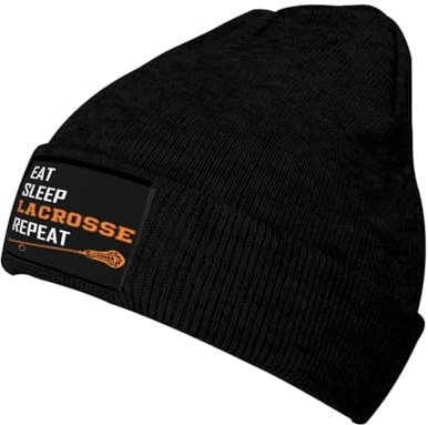 550 Schädel Cap Essen Sie Schlaf Lacrosse Wiederholen Sie Lacrosse Lustiges Geschenk Winter Mütze Unisex Beanie Winter Mütze Funktionale Wintermützen Für Winter Outdoor Sports