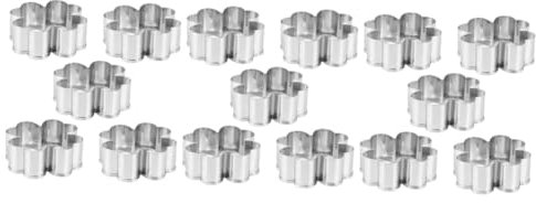 Ciieeo 15stücke Teiliges Edelstahl Keksausstecher Vierblättriges Kleeblatt Kuchenform Backen Zubehör Für Muffins Käsekuchen Und Desserts Hochwertige Backwerkzeuge Für Zuhause