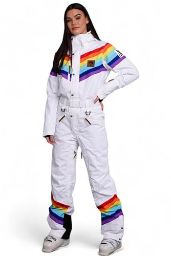 OOSC Damen Winter Skianzug Schneeanzug Rainbow Road