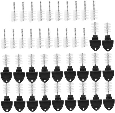 iplusmile 20pcs Beer Tap Brush and Plug Cleaning Brushes Set Dust Plugs for Home Brew Accessories Bar Maintenance and Tap Cleaning