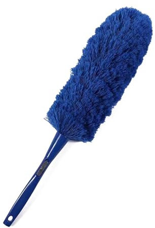 Spolverino in microfibra, panno in microfibra per auto – Efficace piumino – Spazzola per spolverare riutilizzabile con manico confortevole, piumino flessibile per la pulizia 'auto in casa