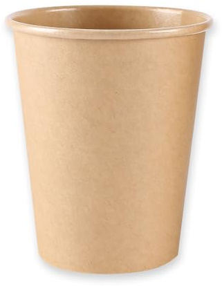 FRANZ MENSCH 1000 Stück NATUREStar Kaffeebecher Kraft | Kraftpapier/PE, FSC®-Mix, braun, Ø: 8cm, H: 9,2cm, V: 200ml, Karton, Einmalbecher, Einwegbecher, Kaffeebecher