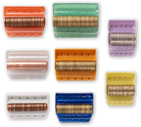 Blister pièces. Lot de 160 pièces et lot de 100 unités par pièce, compteur de pièces, trieur de pièces, organiseur de pièces, porte-pièces, centimes et euros. (1 EURO, PACK 100)