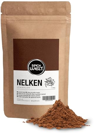 Spicy Welt Chiodi di Garofano Macinati (250g) – Polvere di Garofano per Dolci, Brodi, Tisane e Marinature | Aroma Intenso, Pungente e Balsamico | 100% Naturale, Senza Additivi