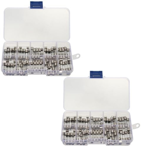 200 Pieces of Fuse, Quick Fuse of Glass Fuse, Glass Fuse Set, Electronic Components.