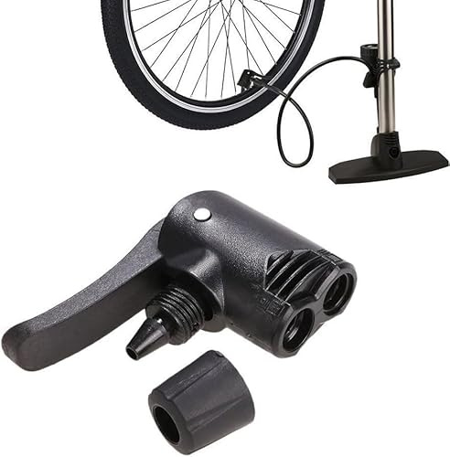 Schwarz 3 in 1 Ersatz Dual Head Luftpumpe Adapter Ventil Fahrrad Fahrrad Reifen Schlauch Pumpe Adapter Inflation Zubehör